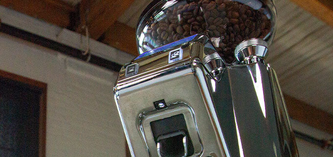 Eureka Zenith 65E High Speed Espresso Grinder in Chrome