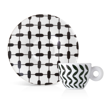 Illy Mona Hatoum Set of 2 Espresso Cups and Saucers