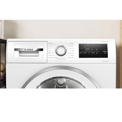 Bosch Series 4 WTH85226GB 8kg Freestanding Heat Pump Tumble Dryer White - A++ Rated – image 4 of 10