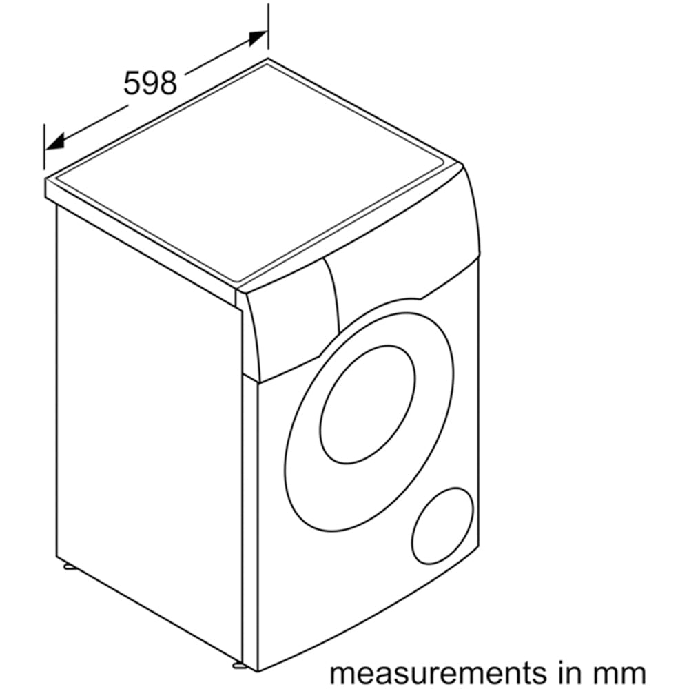Bosch WNC25410GB Series 8 10.5+6kg Washer Dryer with 1400 Spin White - D Rated – image 23 of 25