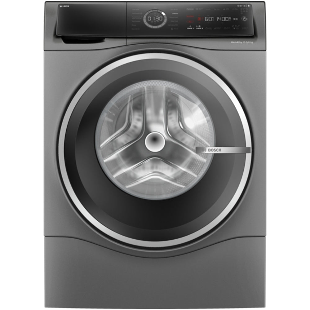 Bosch WNC254ARGB Series 8 10.5+6kg Washer Dryer with 1400 Spin Graphite - D Rated