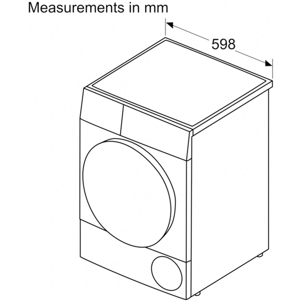 Bosch WQG245R1GB Series 6 9kg Heat Pump Tumble Dryer Graphite - A+++ Rated – image 6 of 11