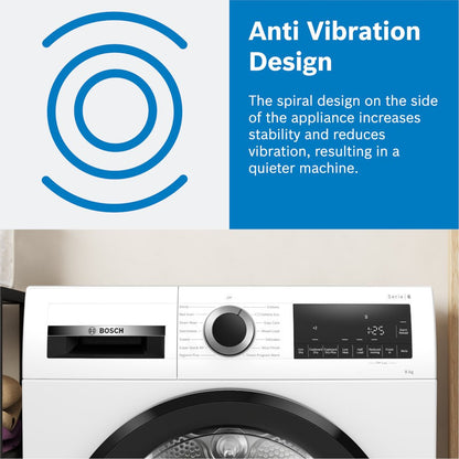 Bosch WTN83202GB Series 4 8Kg Condenser Tumble Dryer White – image 3 of 7