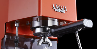 Gaggia Classic Pro Espresso Machine in Lobster Red