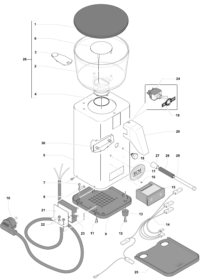 ECM S-Automatik 64 Part Diagram 89150