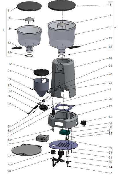ECM V-Titan 64 Part Diagram 89250