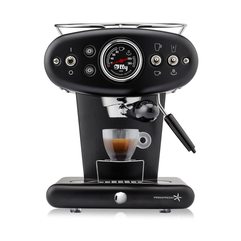 Refurbished Francis Francis X1 Black with Brass Boiler & Coffee Pod Handle