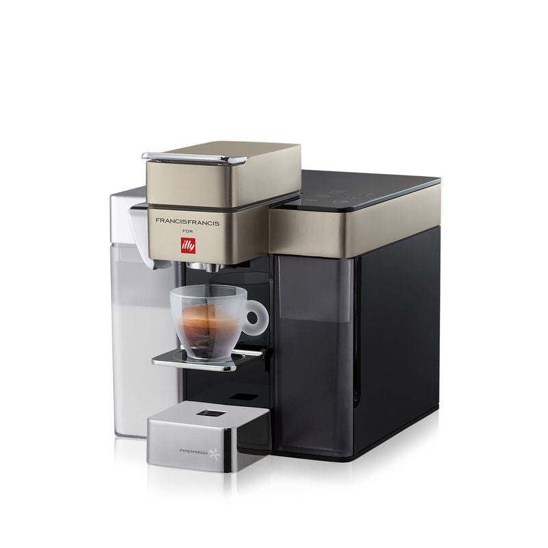 illy Y5 iperEspresso Milk, Espresso & Coffee Machine - Satin