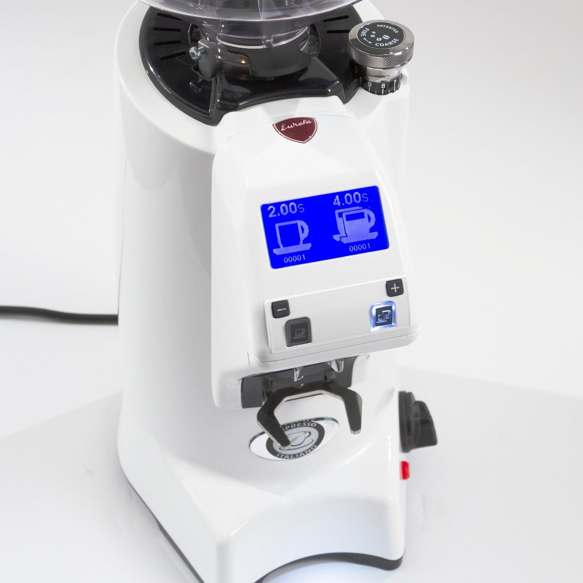 Eureka Zenith 65E High Speed Espresso Grinder in White