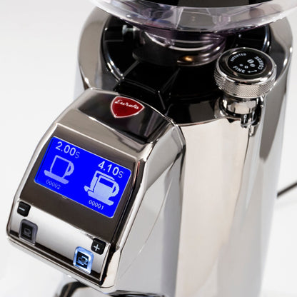 Eureka Olympus 75E High Speed Espresso Grinder in Chrome