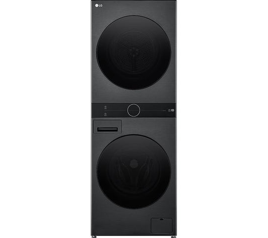 LG WashTower WT1210BBTN1 WiFi-enabled 12 kg Washer Dryer - Black