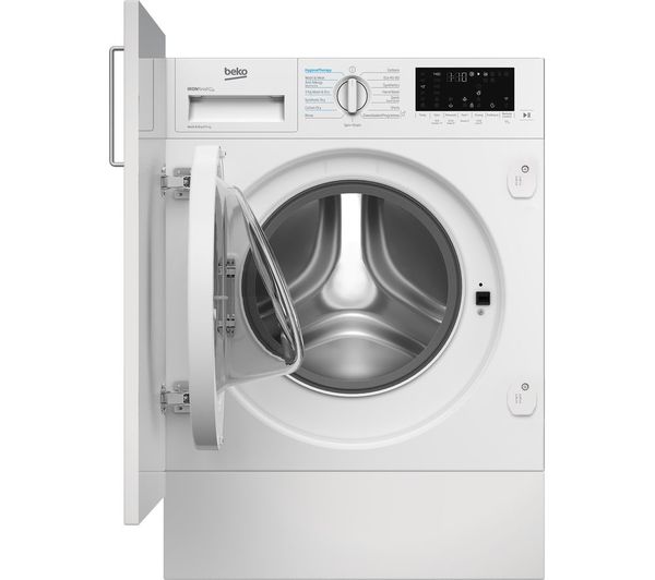 BEKO bPro 500 RecycledTub WDIK854441 WiFi-enabled Integrated 8 kg Washer Dryer