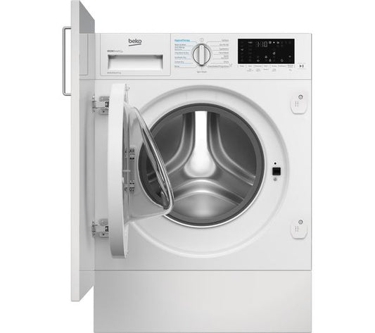 BEKO bPro 500 RecycledTub WDIK854441 WiFi-enabled Integrated 8 kg Washer Dryer