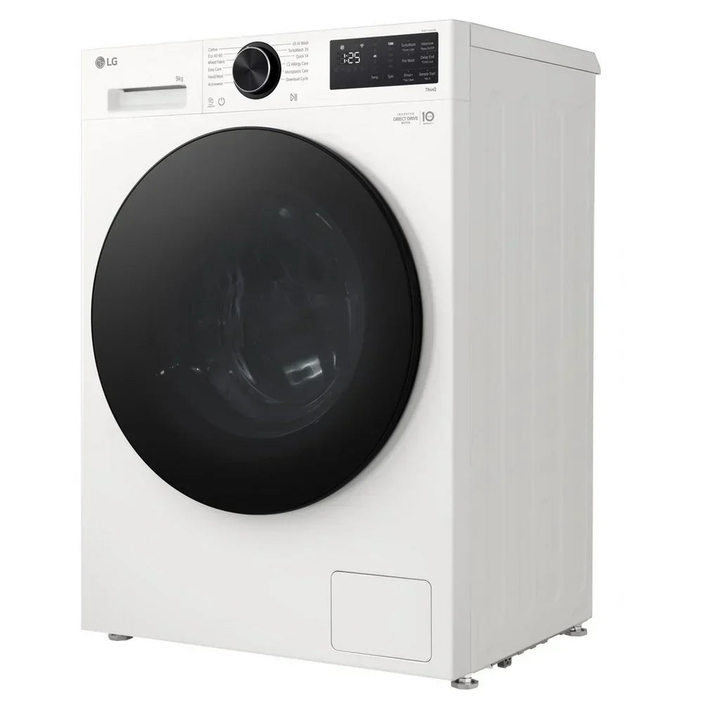 LG F2X50S9TWB VX50 Series 9kg 1200 Spin WiFi Enabled Front Load Washing Machine White - A Rated – image 8 of 10
