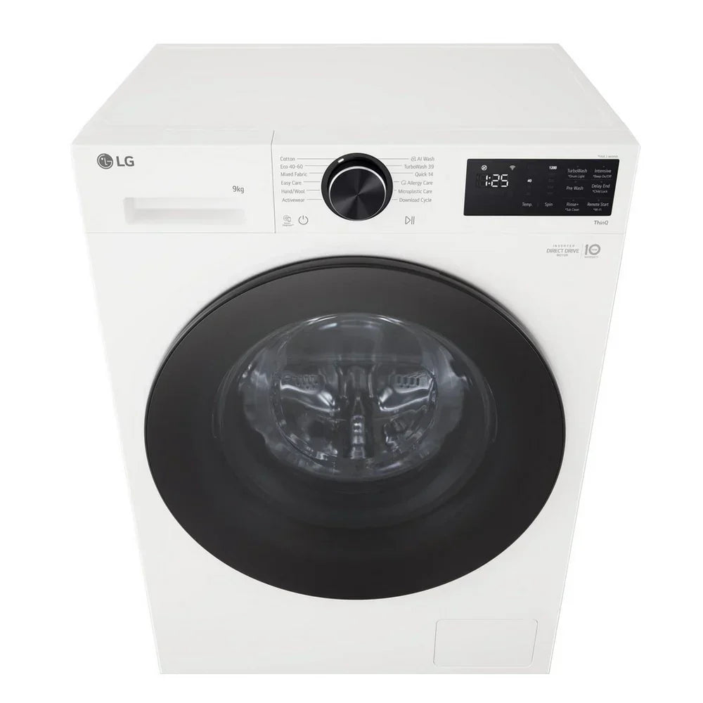 LG F2X50S9TWB VX50 Series 9kg 1200 Spin WiFi Enabled Front Load Washing Machine White - A Rated – image 4 of 10