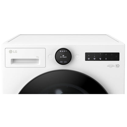 LG F4X7009TWB 9kg 1400 Spin AI Direct Drive Freestanding Washing Machine White – image 3 of 16