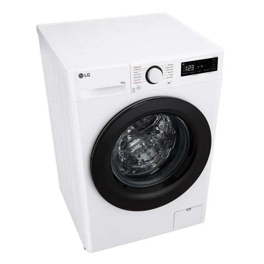 LG F4Y510WBLN1 10kg Steam 1400 Spin Freestanding Front Load Washing Machine White - A Rated – image 12 of 14