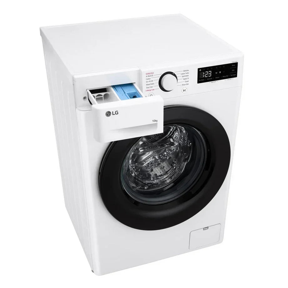 LG F4Y510WBLN1 10kg Steam 1400 Spin Freestanding Front Load Washing Machine White - A Rated – image 13 of 14