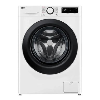 LG F4Y511WBLN1 11kg Steam 1400 Spin Freestanding Front Load Washing Machine White - A Rated