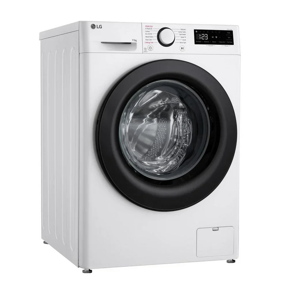 LG F4Y511WBLN1 11kg Steam 1400 Spin Freestanding Front Load Washing Machine White - A Rated – image 2 of 15