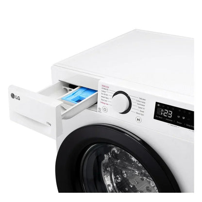 LG F4Y511WBLN1 11kg Steam 1400 Spin Freestanding Front Load Washing Machine White - A Rated – image 5 of 15