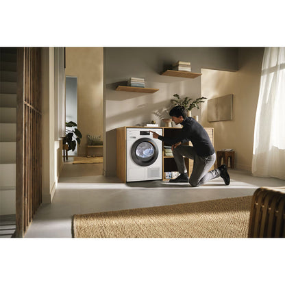 Miele TEC645WP EcoSpeed 8kg Freestanding Heat Pump Tumble Dryer Lotus White – image 5 of 5