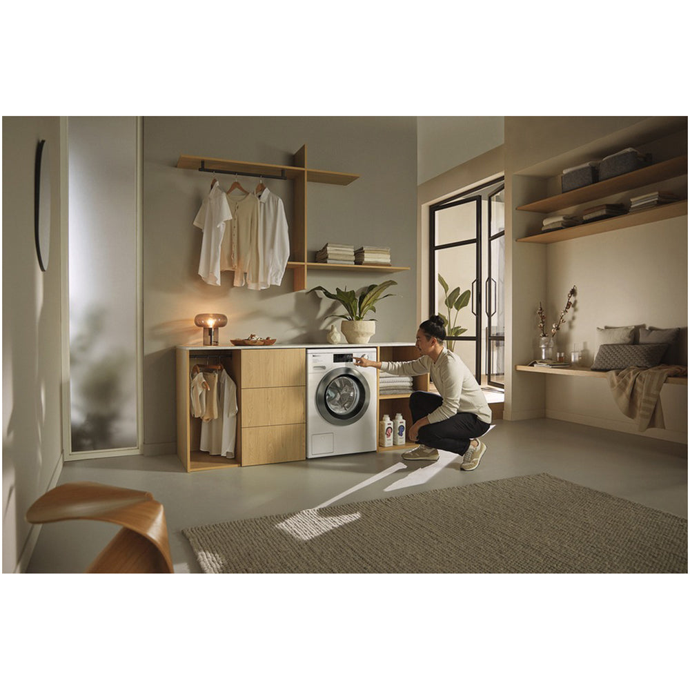 Miele WEE385 WCS 8kg 1400 Spin Power Wash & Steam Washing Machine Lotus White – image 7 of 8
