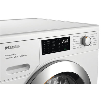 Miele WEG885 WCS 9kg 1400 Spin PowerWash & SteamCare Washing Machine Lotus White – image 4 of 8