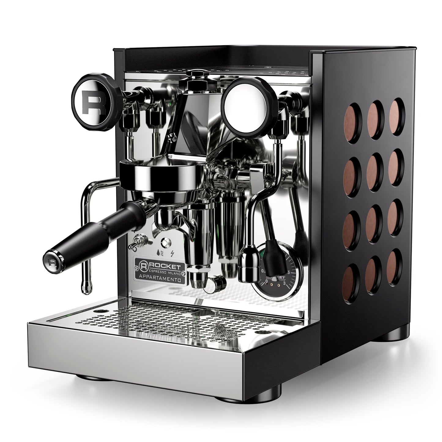 Refurbished Rocket Espresso Appartamento TCA Espresso Machine - Black and Copper
