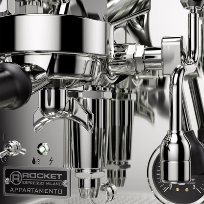 Refurbished Rocket Espresso Appartamento TCA Espresso Machine - Black and Copper