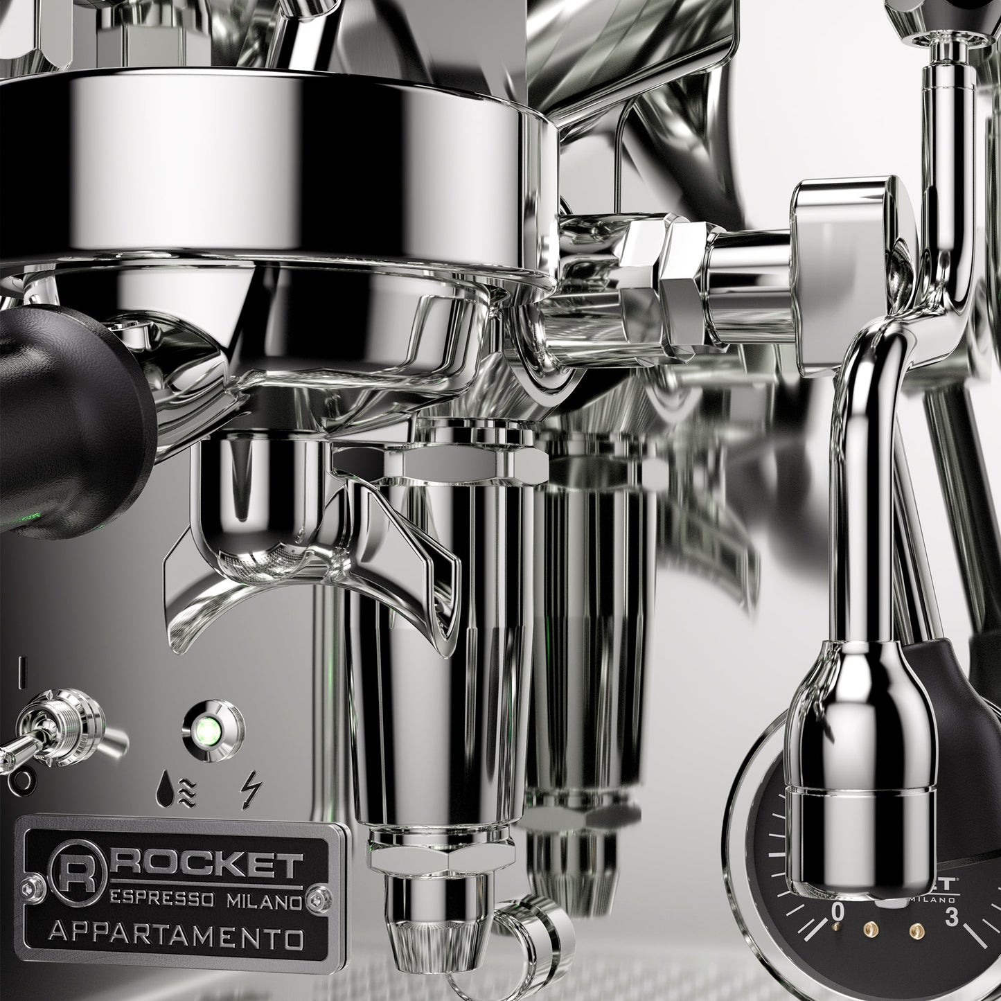 Rocket Espresso Appartamento TCA Espresso Machine - All Black - OPEN BOX