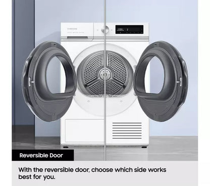 Samsung Series 5 DV90CGC0A0AEEU with OptimalDry 9 kg Heat Pump Tumble Dryer White – image 10 of 12