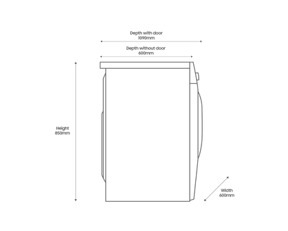 Samsung Series 5 WW11DG5B25ABEU Bespoke AI Front-Load 11 kg 1400 Spin Washing Machine Black – image 10 of 10