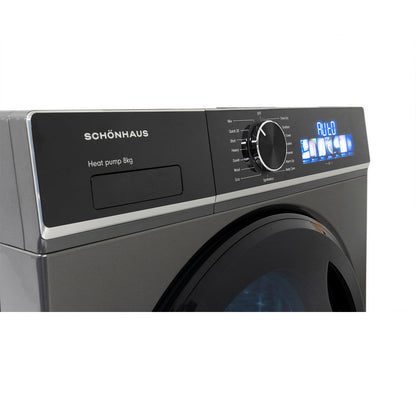 Schonhaus TDSHF018A3G 8kg Heat Pump Tumble Dryer Graphite – image 4 of 9