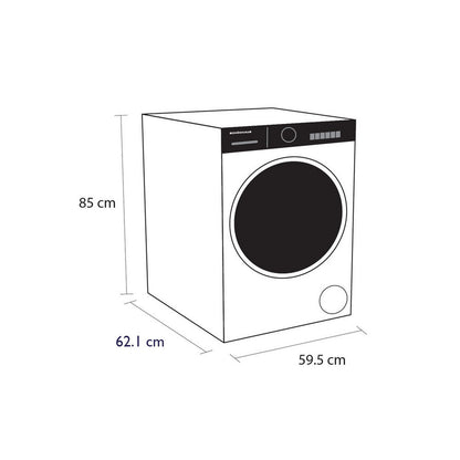 Schonhaus TDSHF018A3W 8kg Heat Pump Tumble Dryer White – image 2 of 10