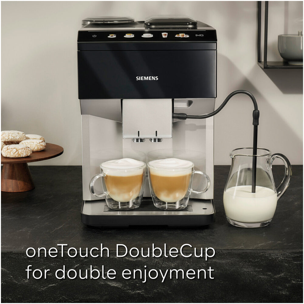 Siemens TP515GB1 EQ500 Bean to cup coffee machine Black Silver – image 2 of 10