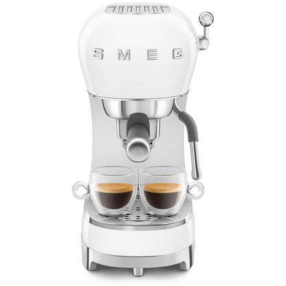 Smeg ECF02WHUK 50s Retro Style Espresso Coffee Machine with Steam Wand White – image 2 of 6