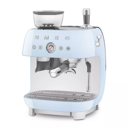 Smeg EGF03PBUK Retro Espresso Coffee Machine with Grinder in Pastel Blue – image 2 of 9